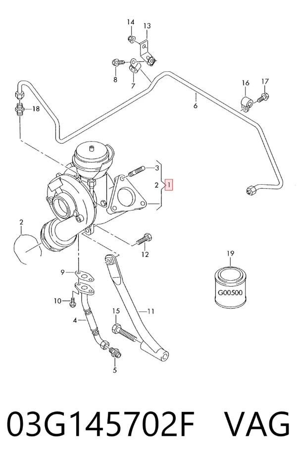 Turbina 03G145702F VAG