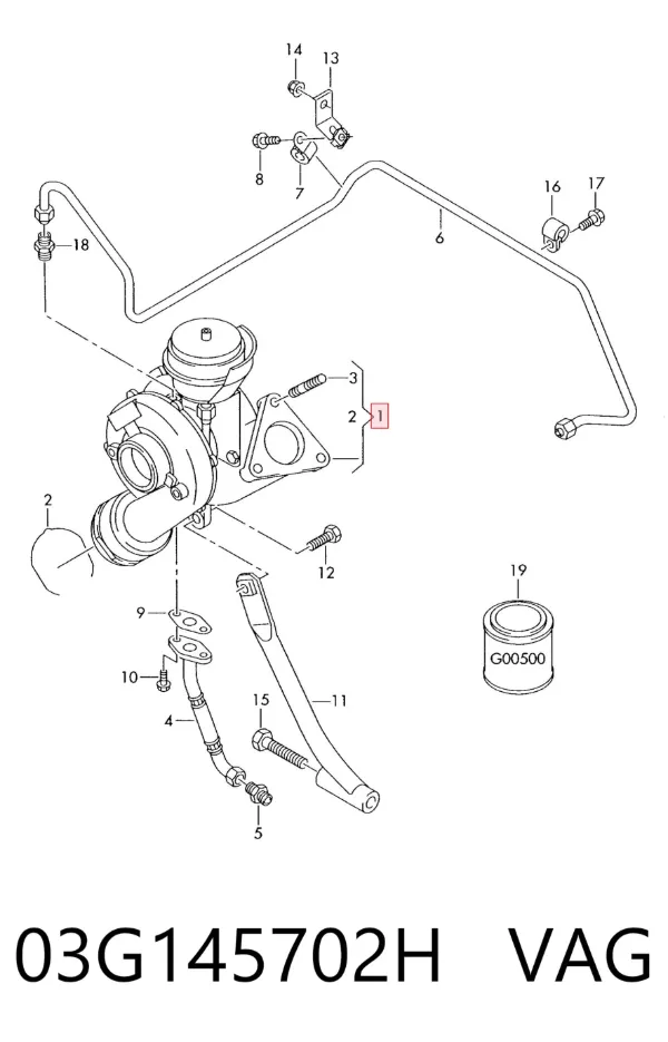 Turbina 03G145702H VAG