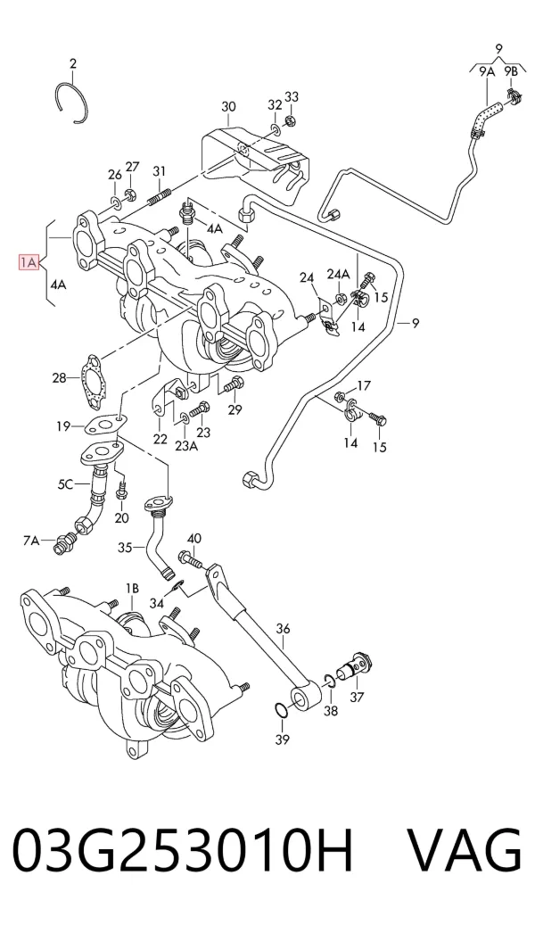 Turbina 03G253010H VAG