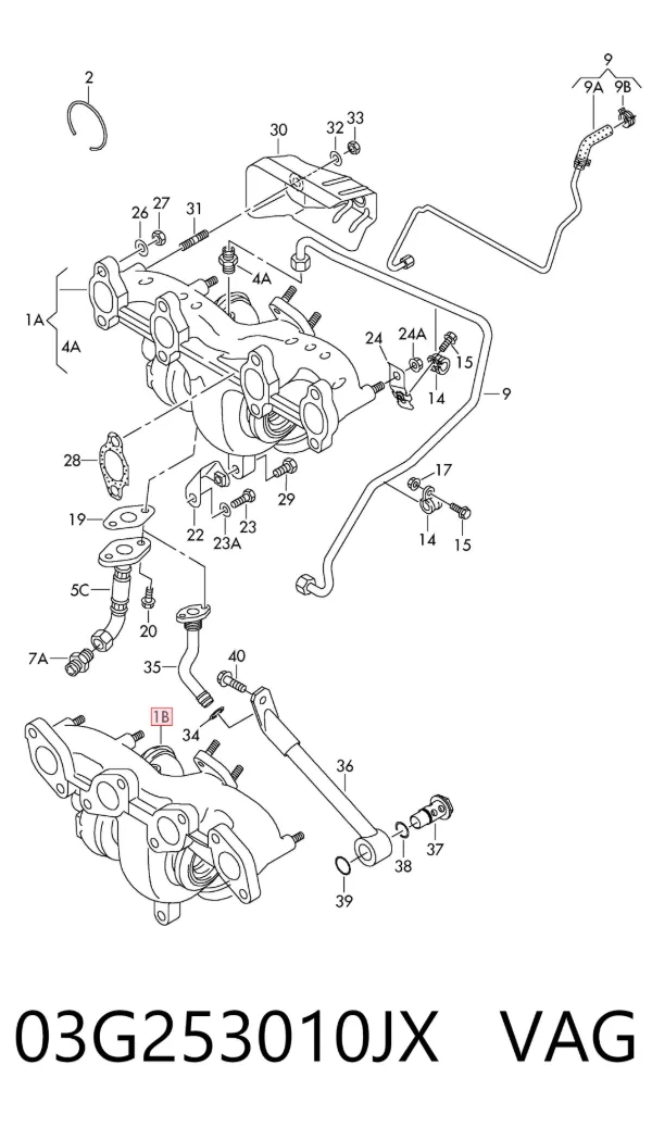 Turbina 03G253010JX VAG