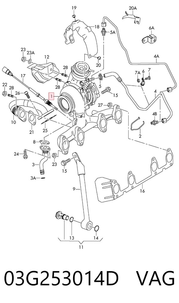 Turbina 03G253014D VAG
