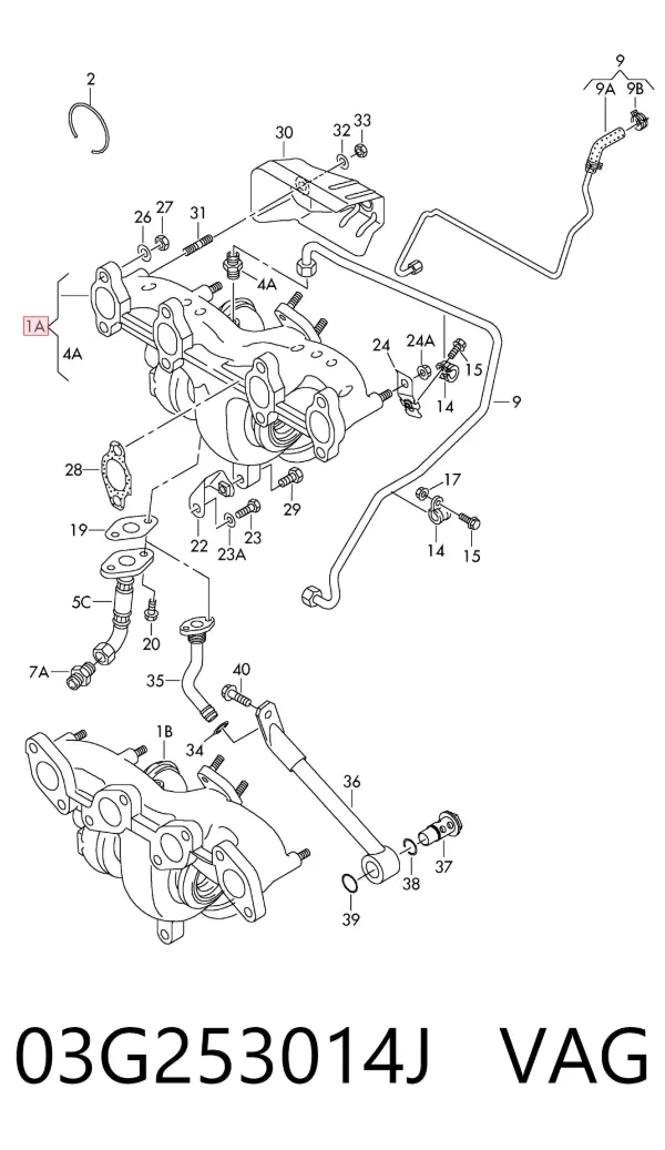 Turbina 03G253014J VAG