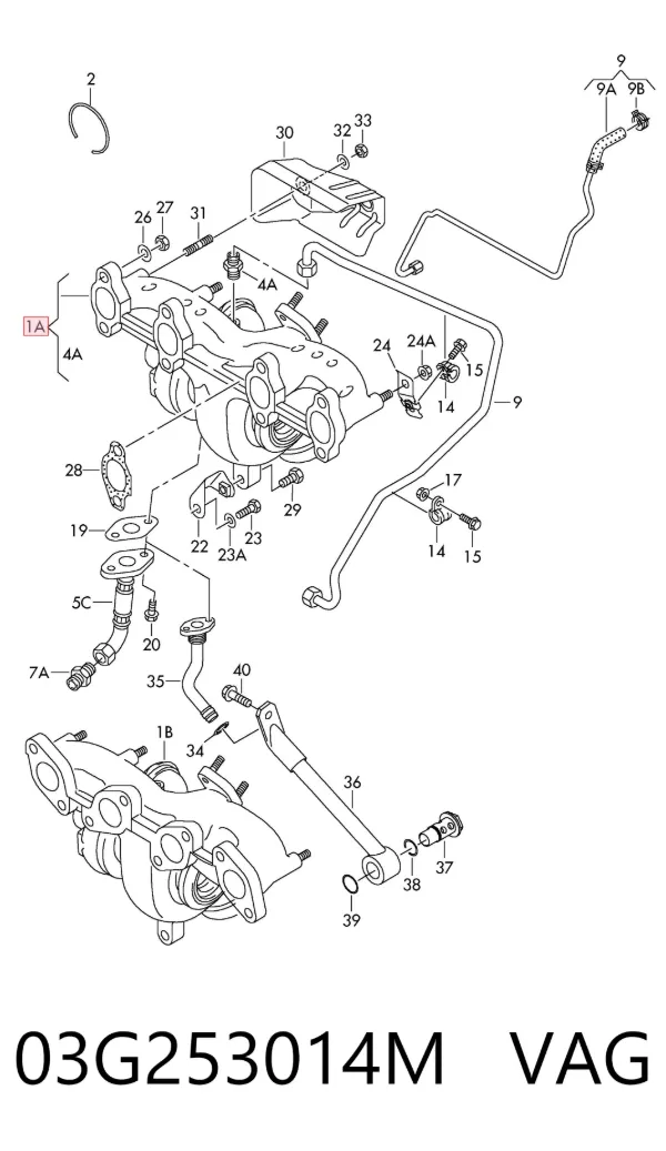 Turbina 03G253014M VAG