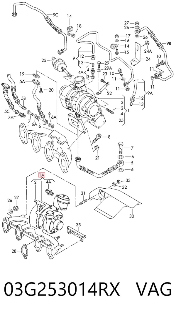 Turbina 03G253014RX VAG