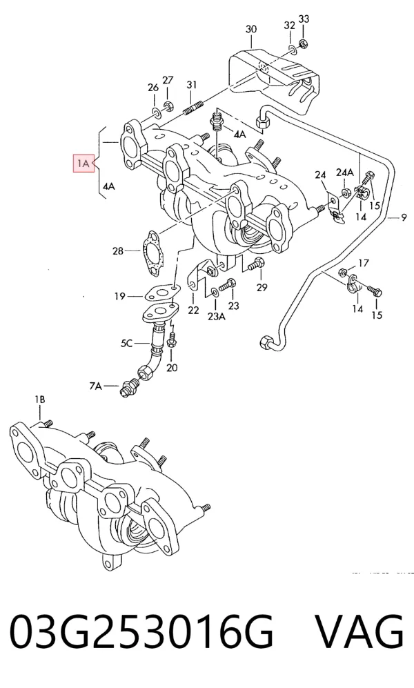 Turbina 03G253016G VAG
