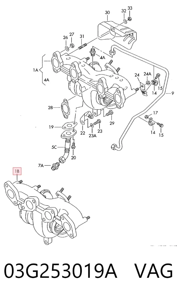 Turbina 03G253019A VAG