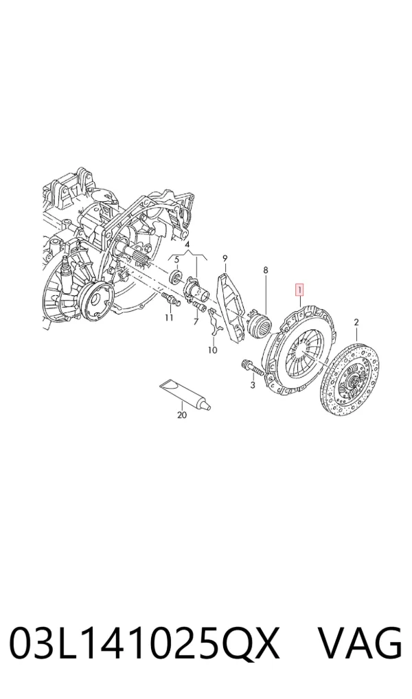 Docisk sprzęgła 03L141025QX VAG
