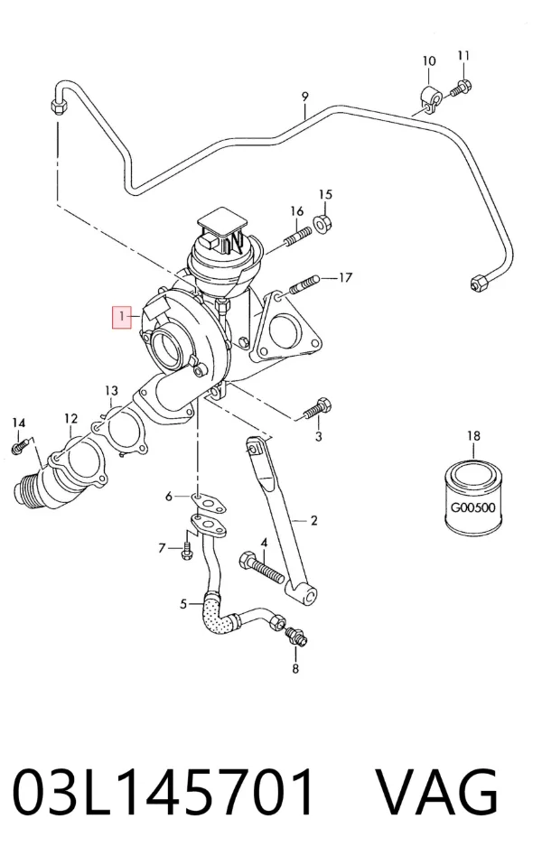 Turbina 03L145701 VAG