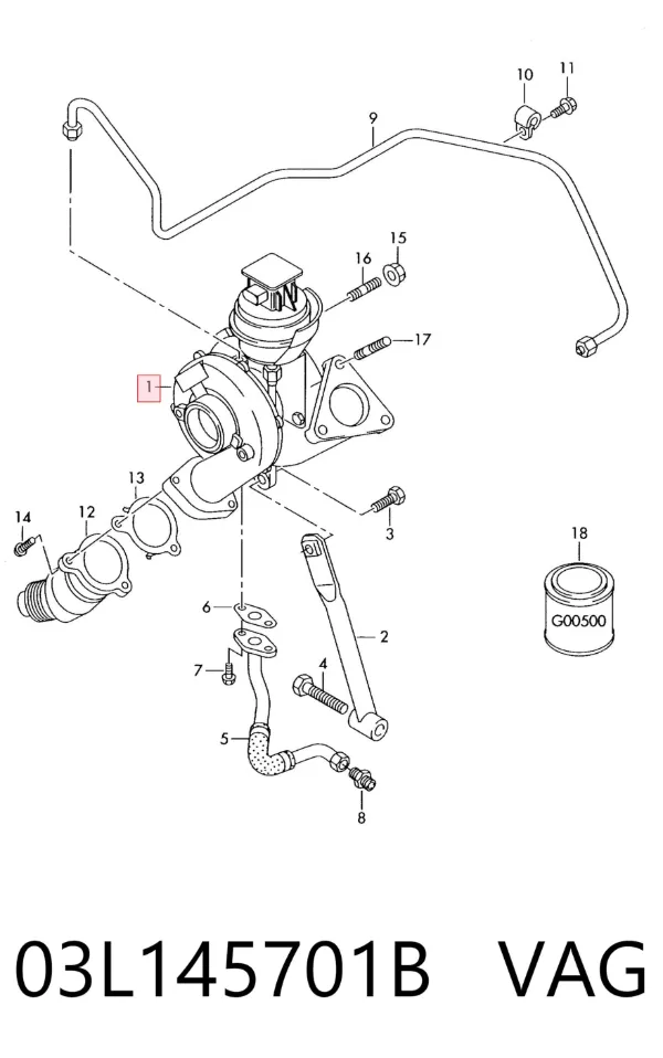 Turbina 03L145701B VAG