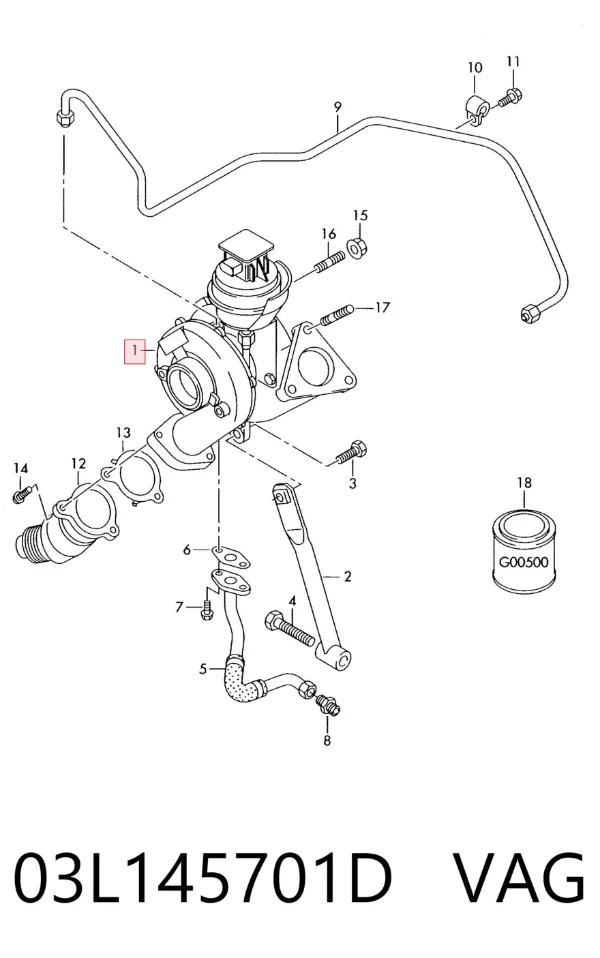 Turbina 03L145701D VAG