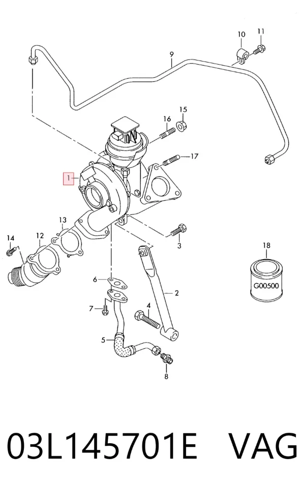 Turbina 03L145701E VAG