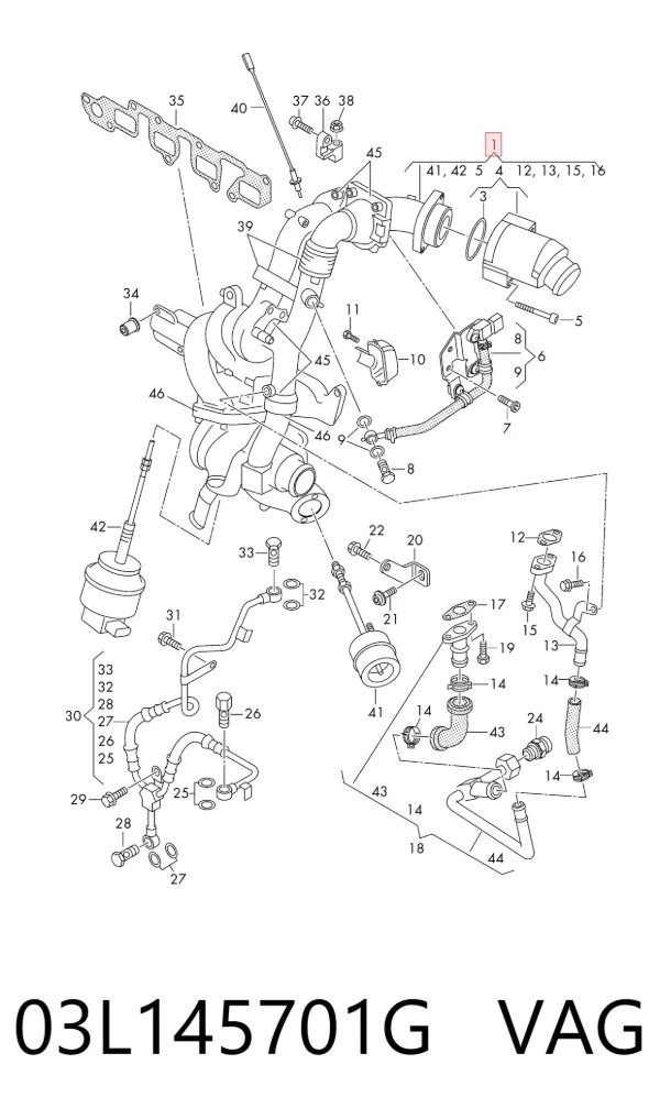 Turbina 03L145701G VAG