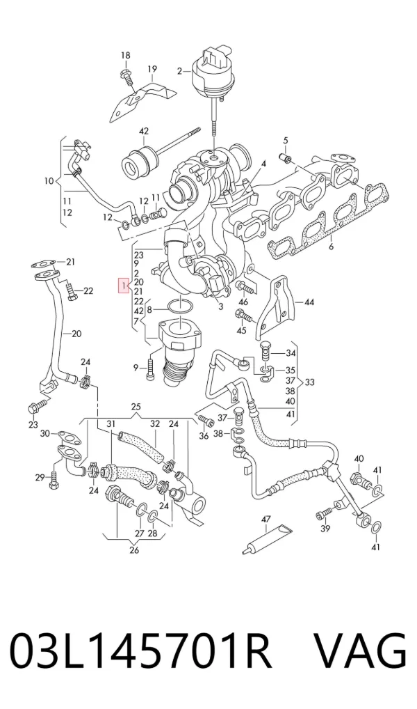 Turbina 03L145701R VAG