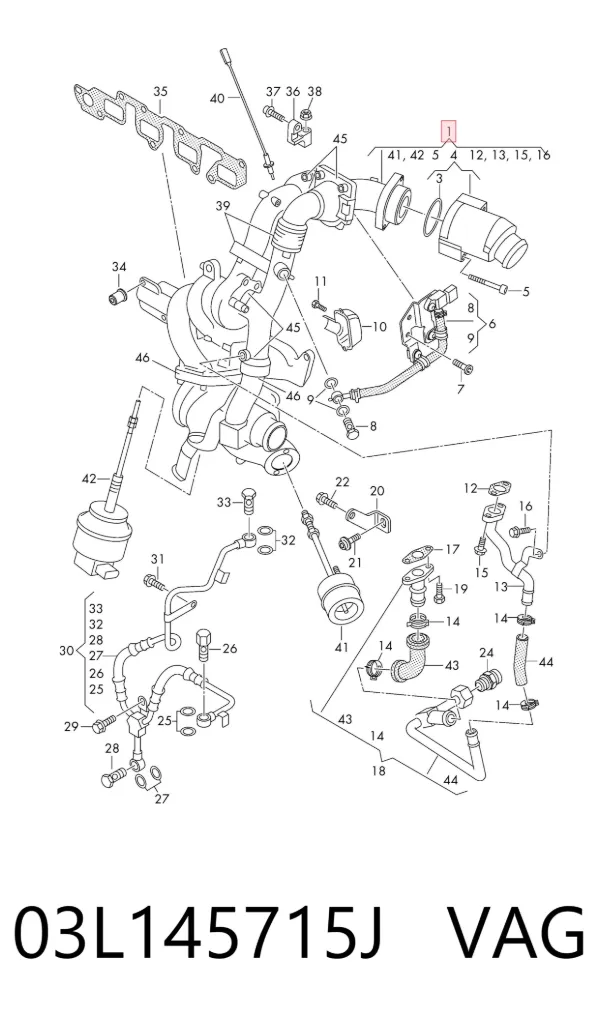 Turbina 03L145715J VAG