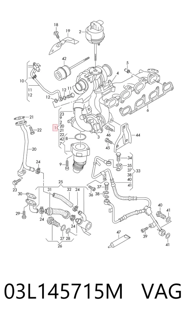 Turbina 03L145715M VAG