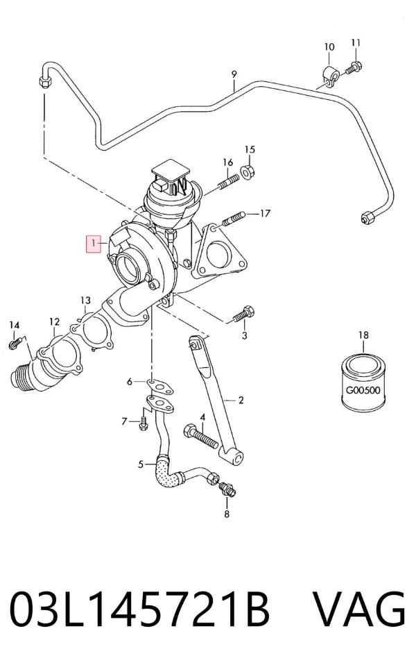 Turbina 03L145721B VAG