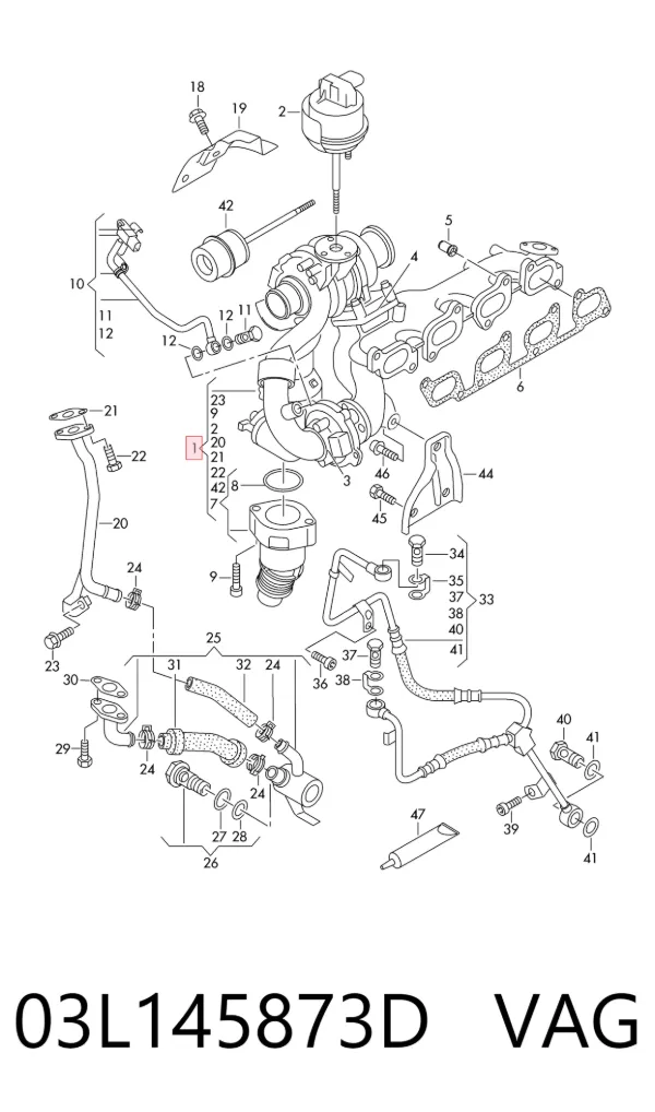 Turbina 03L145873D VAG