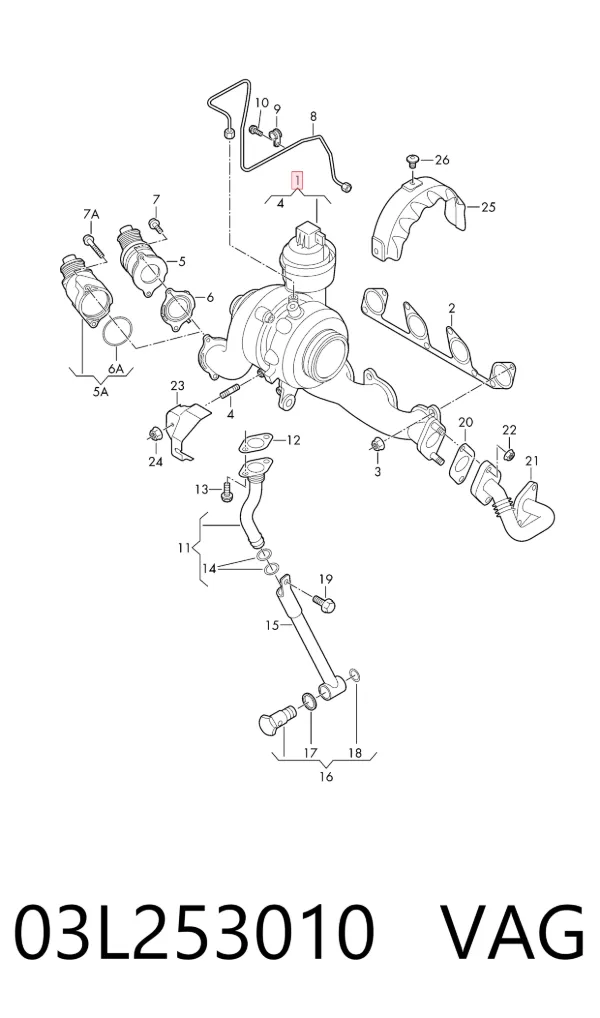 Turbina 03L253010 VAG