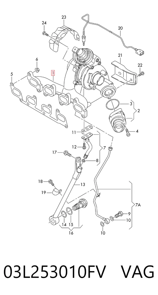 Turbina 03L253010FV VAG
