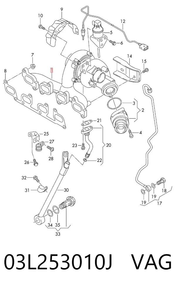 Turbina 03L253010J VAG