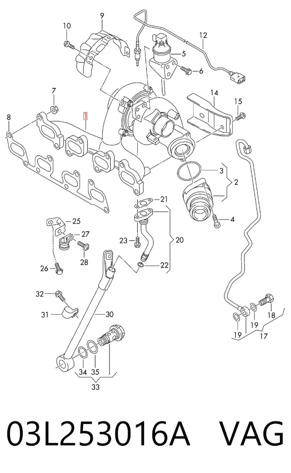 Turbina 03L253016A VAG