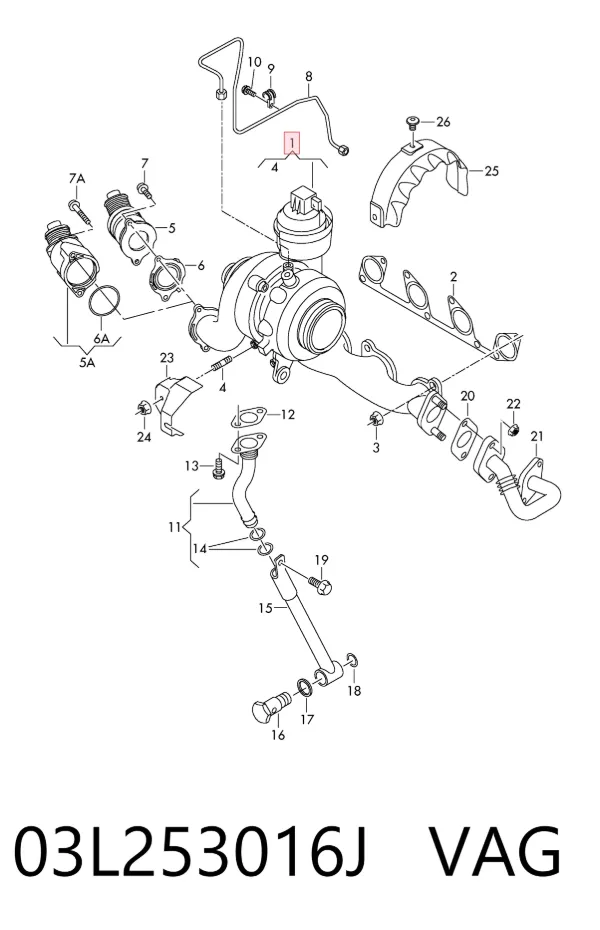 Turbina 03L253016J VAG