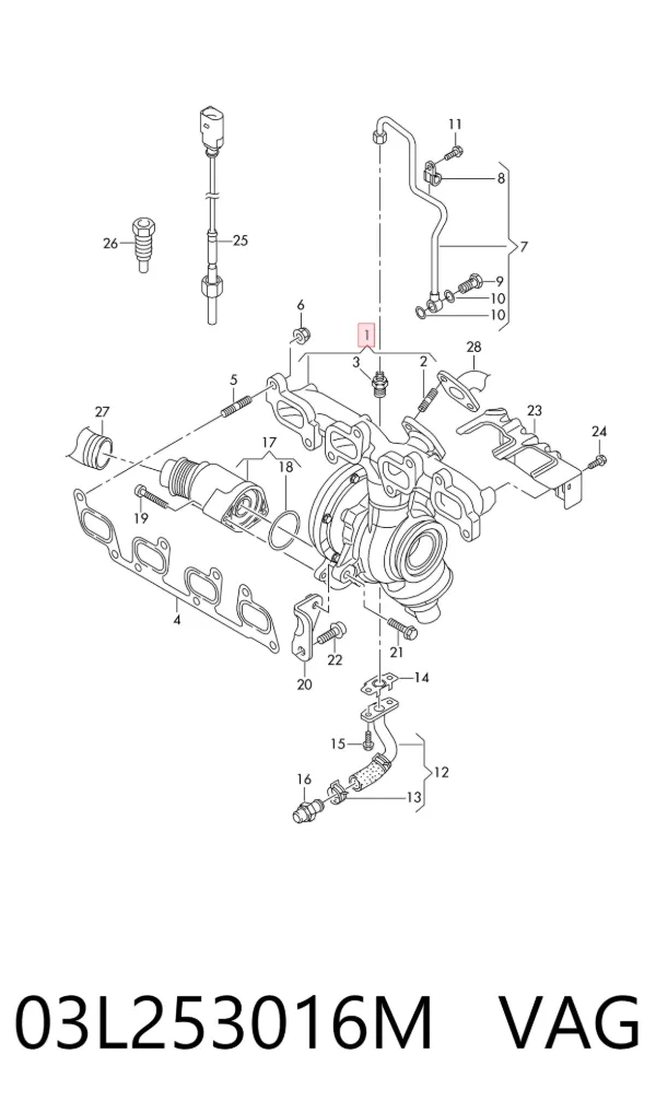 Turbina 03L253016M VAG