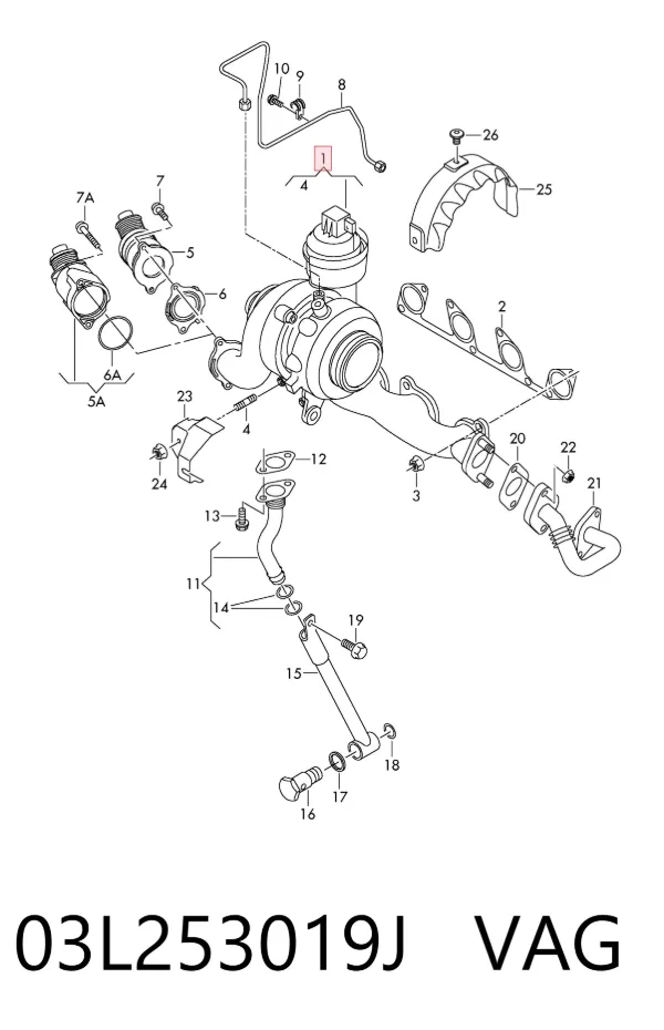 Turbina 03L253019J VAG