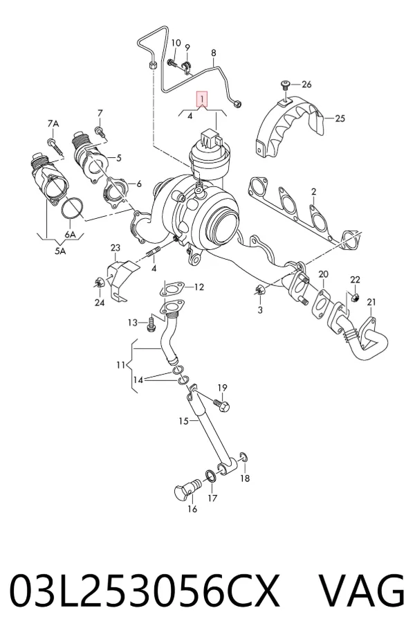 Turbina 03L253056CX VAG