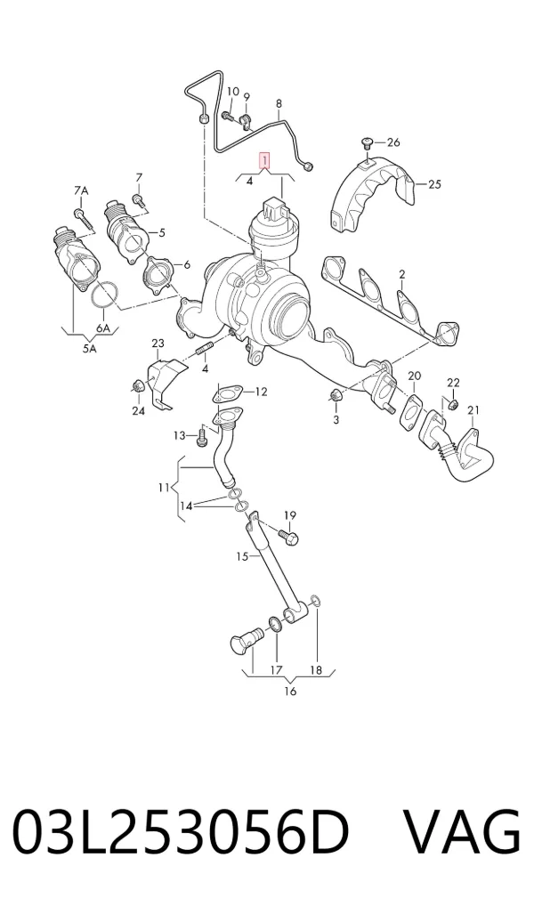 Turbina 03L253056D VAG