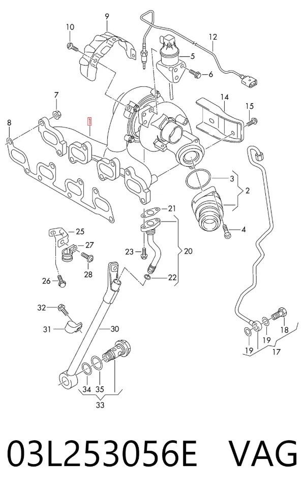 Turbina 03L253056E VAG