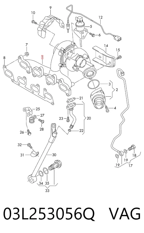 Turbina 03L253056Q VAG