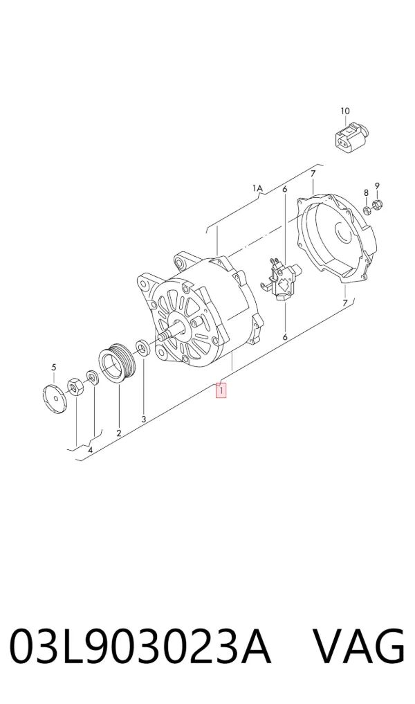 Alternator 03L903023A VAG