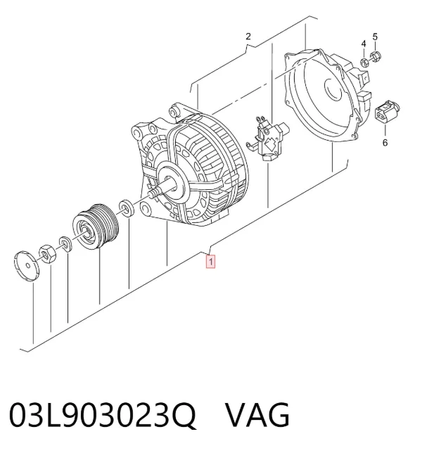 Alternator 03L903023Q VAG