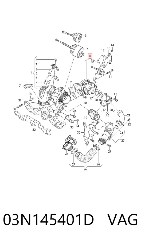 Turbina 03N145401D VAG