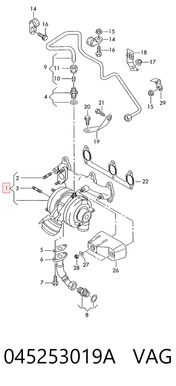 Turbina 045253019A VAG