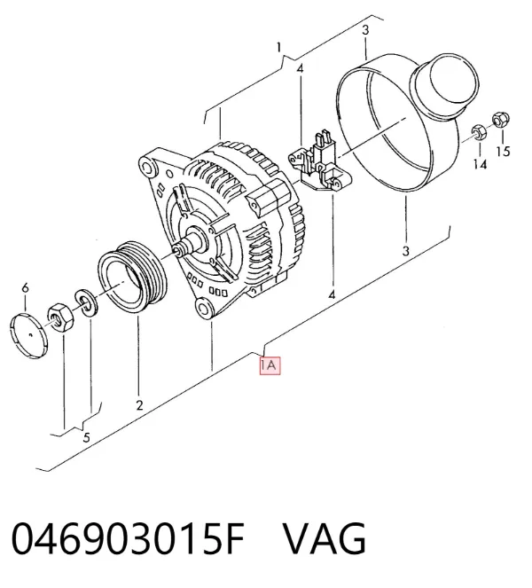 Alternator 046903015F VAG
