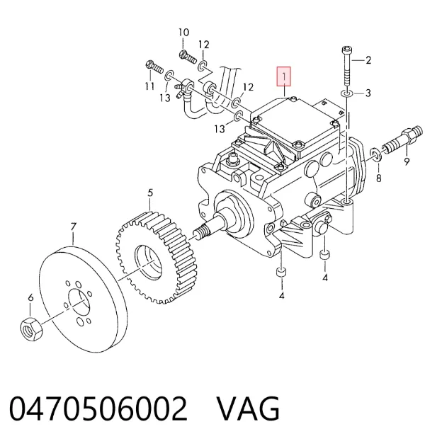 Pompa wtryskowa wysokiego ciśnienia 0470506002 VAG