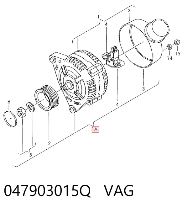 Alternator 047903015Q VAG
