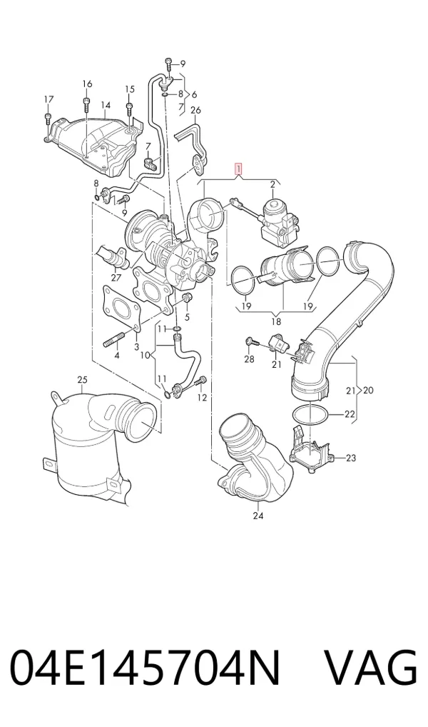 Turbina 04E145704N VAG