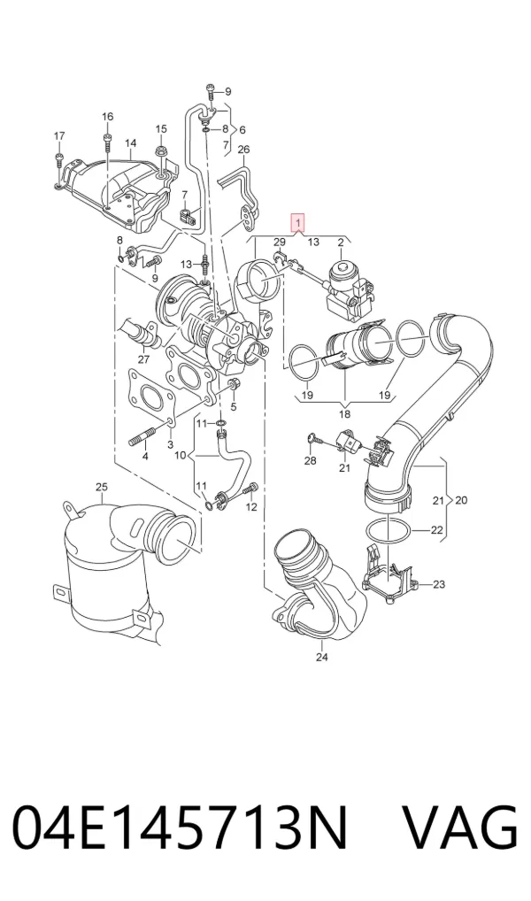Turbina 04E145713N VAG
