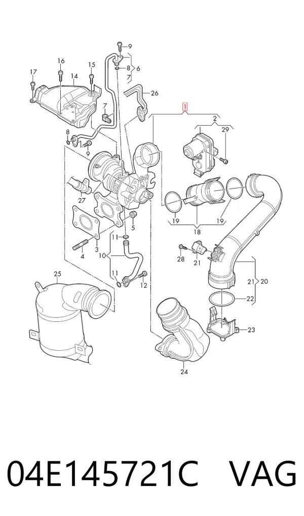 Turbina 04E145721C VAG