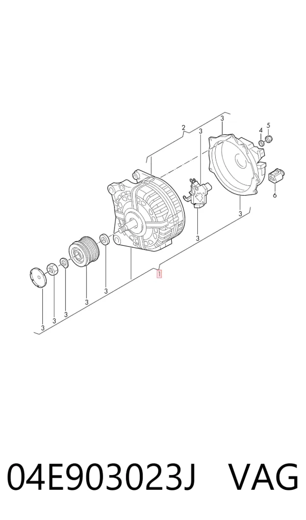 Alternator 04E903023J VAG