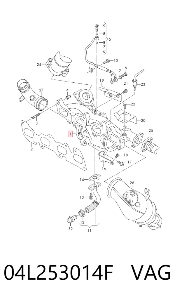 Turbina 04L253014F VAG
