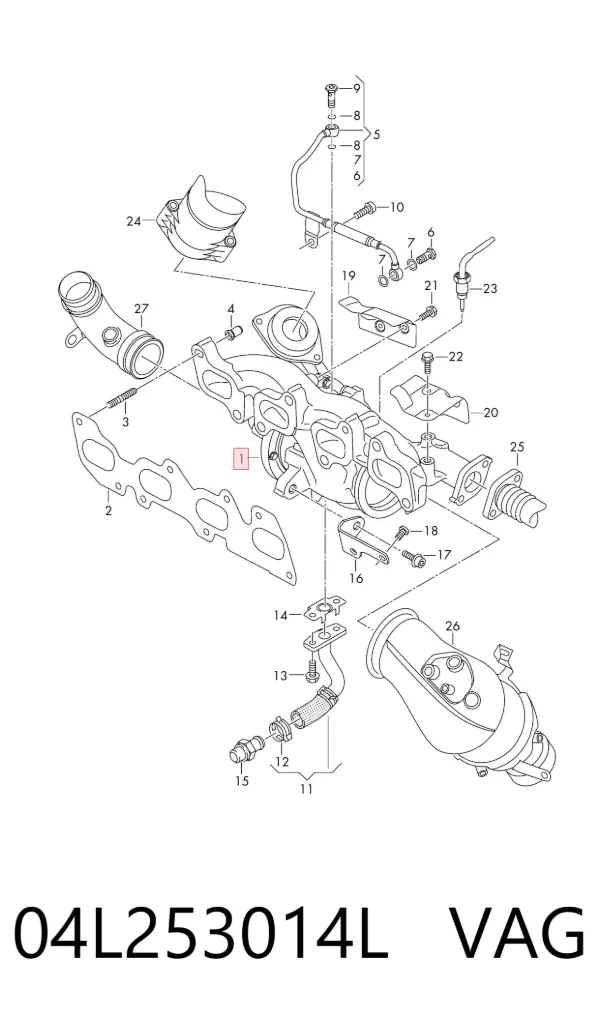Turbina 04L253014L VAG