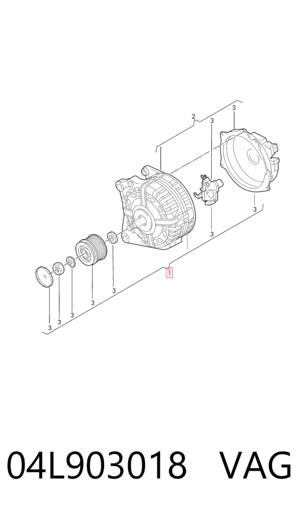 Alternator 04L903018 VAG