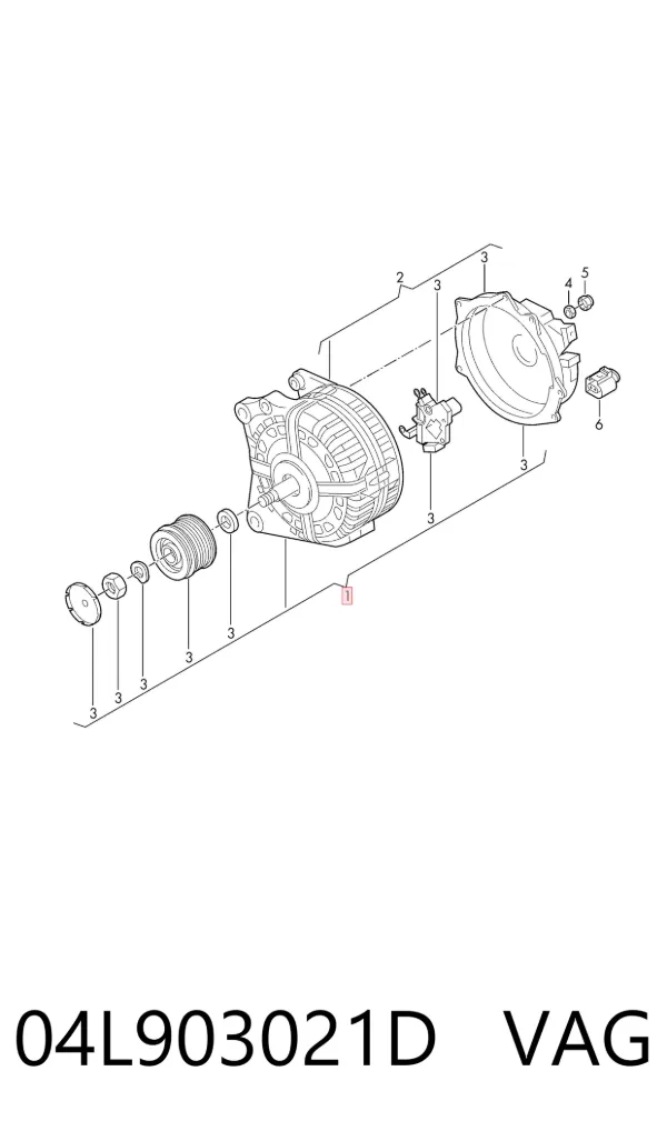 Alternator 04L903021D VAG