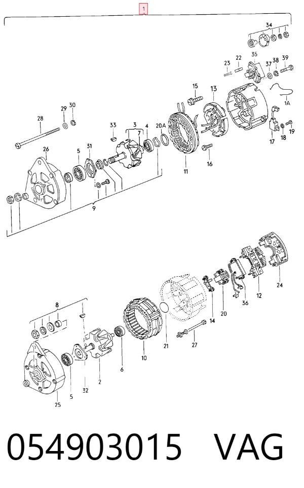 Alternator 054903015 VAG
