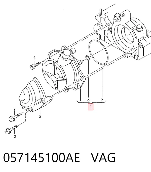 Pompa podciśnienia 057145100AE VAG