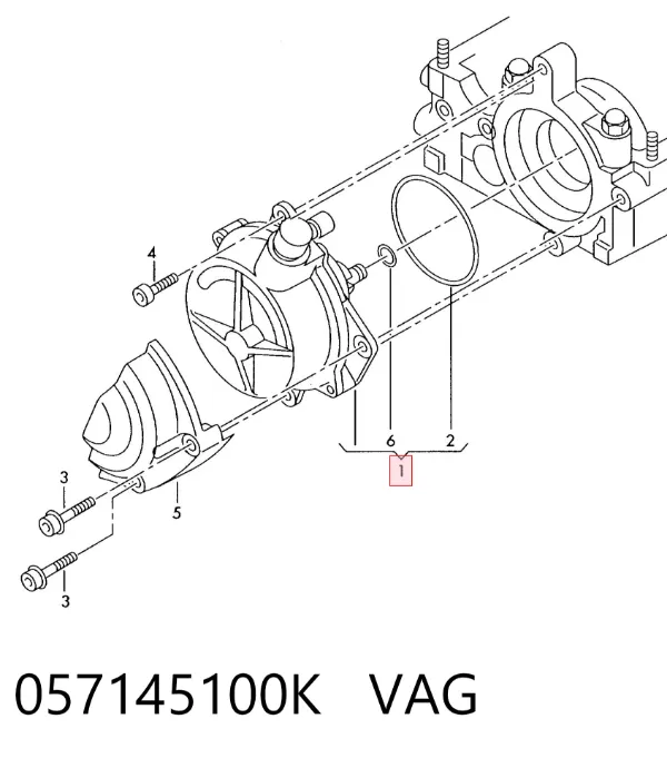 Pompa podciśnienia 057145100K VAG